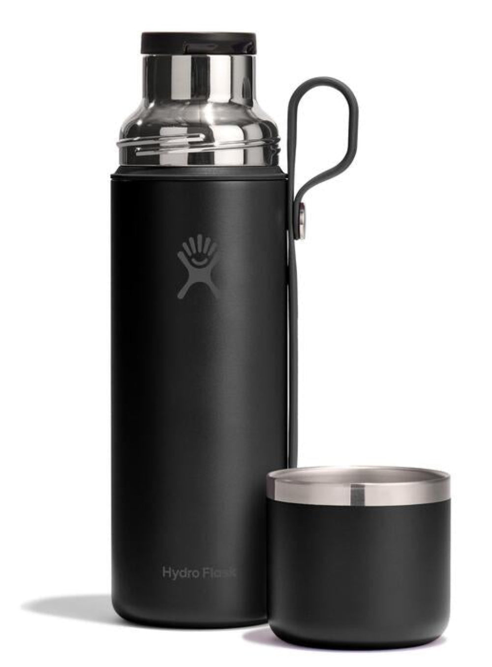 Czarny termos na herbatę Hydro Flask 830 ml – idealny na górskie wyprawy