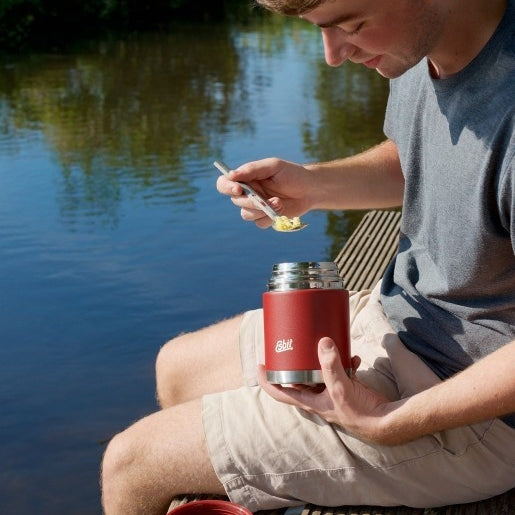 Esbit Sculptor 0,5 l Burgundy Red – szczelny czerwony termos na lunch dla dorosłych