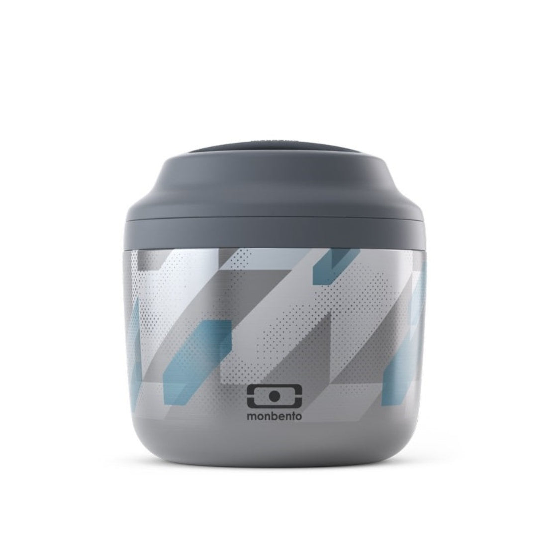 Monbento Element Graphic DImensions – termos obiadowy 550 ml. Utrzymuje ciepło do 10 h, 100% szczelny, stal nierdzewna 316. Idealny na zupy i obiady w podróży, kolor: szary