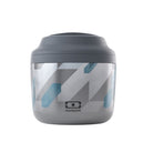 Monbento Element Graphic DImensions – termos obiadowy 550 ml. Utrzymuje ciepło do 10 h, 100% szczelny, stal nierdzewna 316. Idealny na zupy i obiady w podróży, kolor: szary