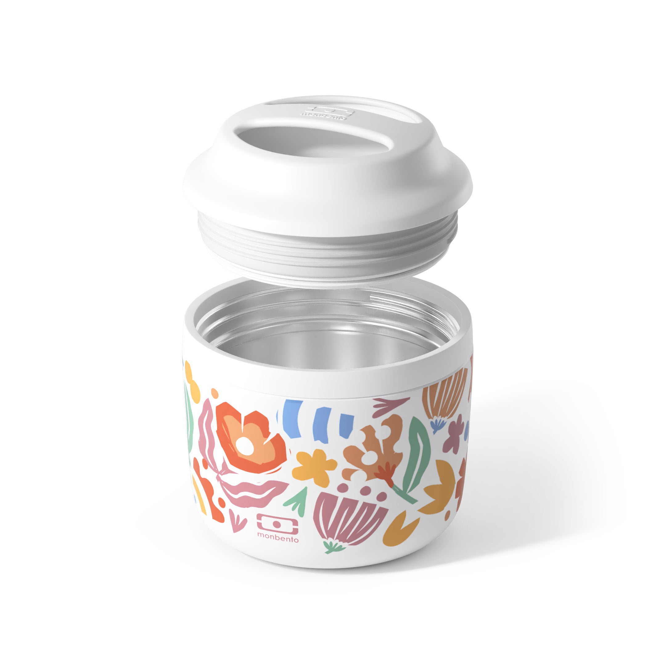 Monbento Element Papercut – termos obiadowy 550 ml. Utrzymuje ciepło do 10 h, 100% szczelny, stal nierdzewna 316. Idealny na zupy i obiady w podróży, kolor: kolorowy
