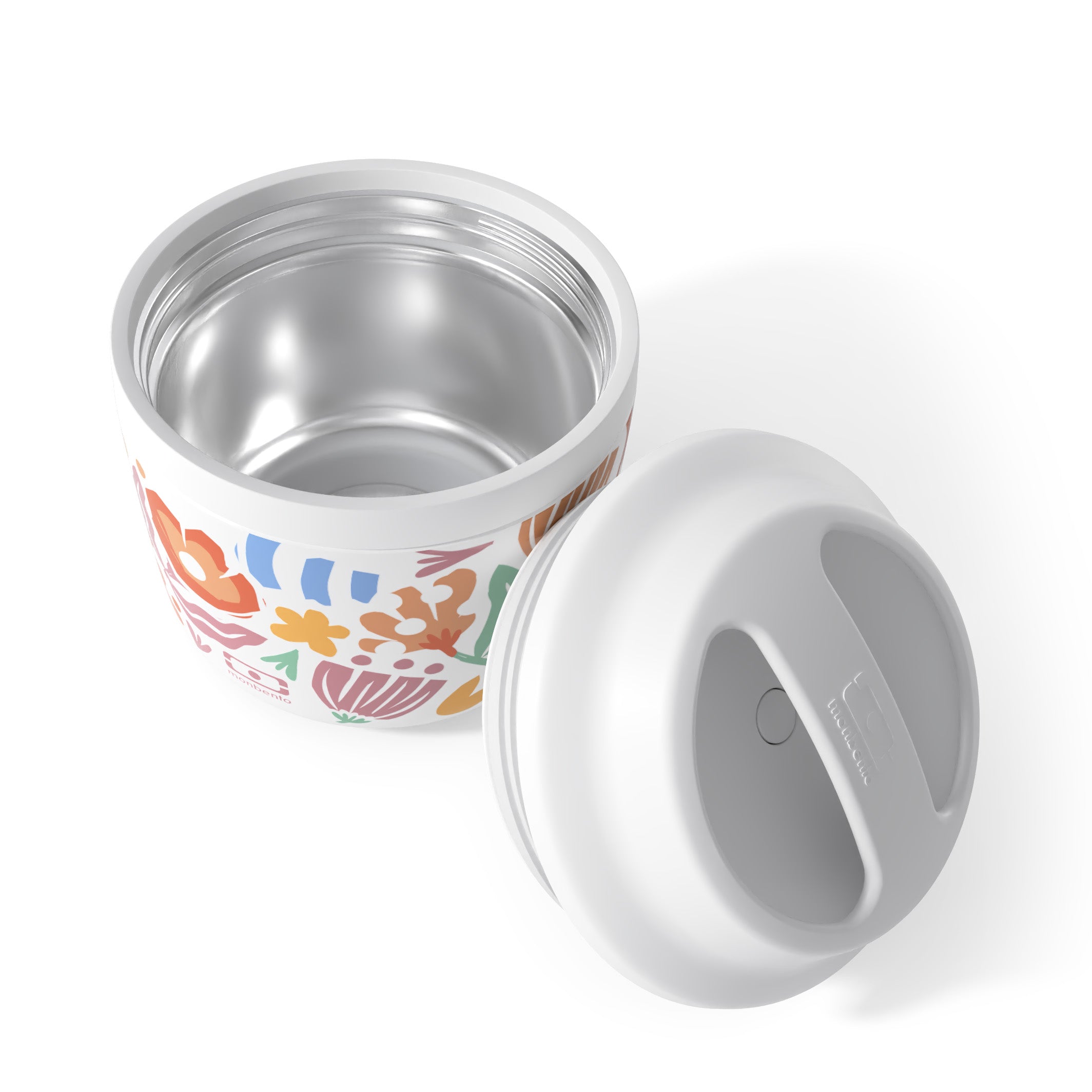 Monbento Element Papercut – termos obiadowy 550 ml. Utrzymuje ciepło do 10 h, 100% szczelny, stal nierdzewna 316. Idealny na zupy i obiady w podróży, kolor: kolorowy