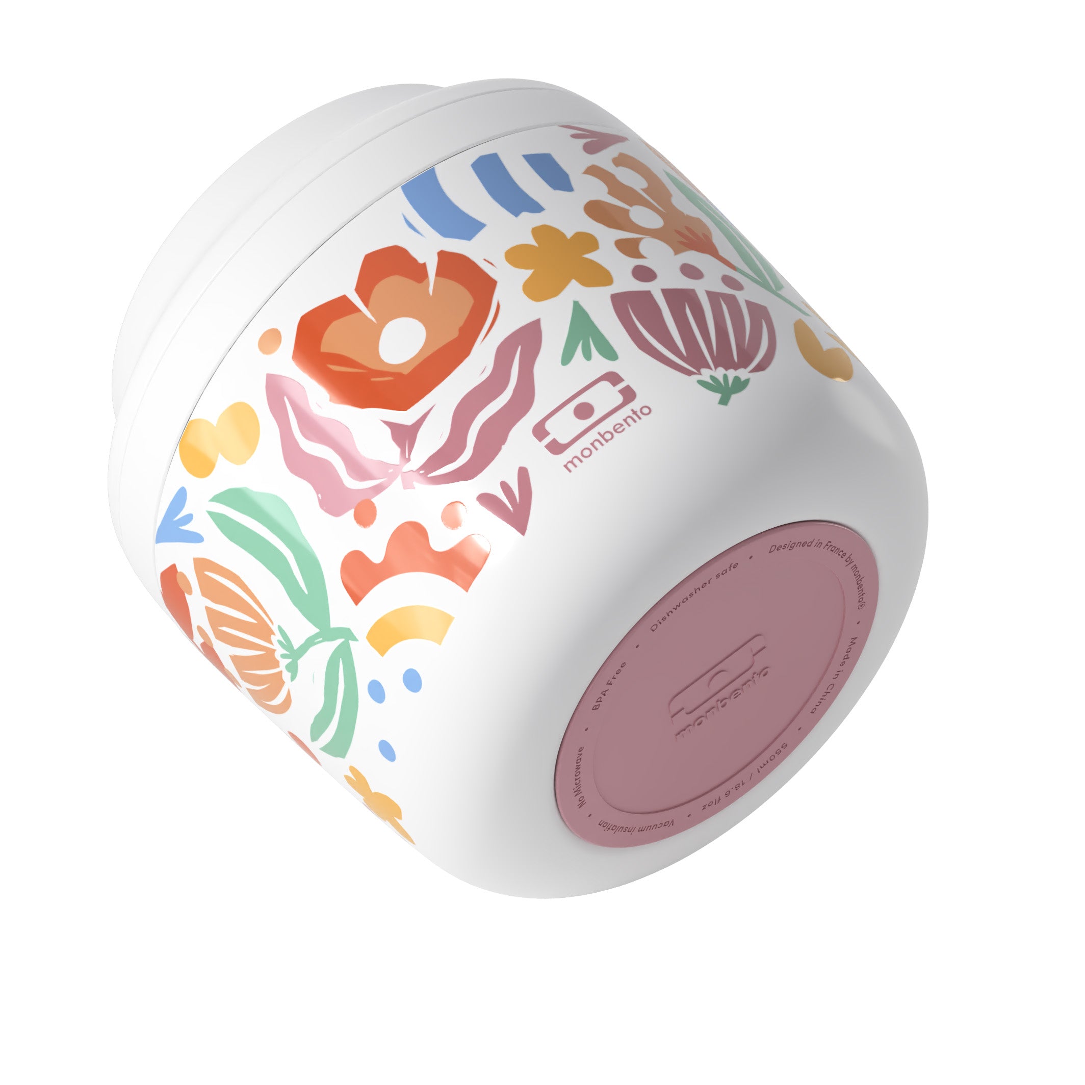 Monbento Element Papercut – termos obiadowy 550 ml. Utrzymuje ciepło do 10 h, 100% szczelny, stal nierdzewna 316. Idealny na zupy i obiady w podróży, kolor: kolorowy
