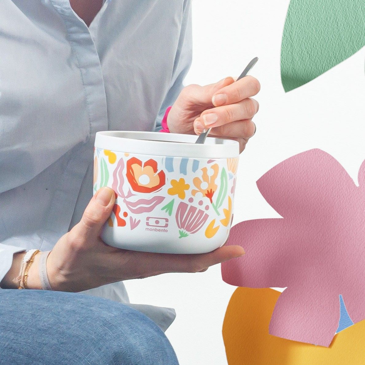 Monbento Element Papercut 550 ml – higieniczny termos na zupę krem bez BPA