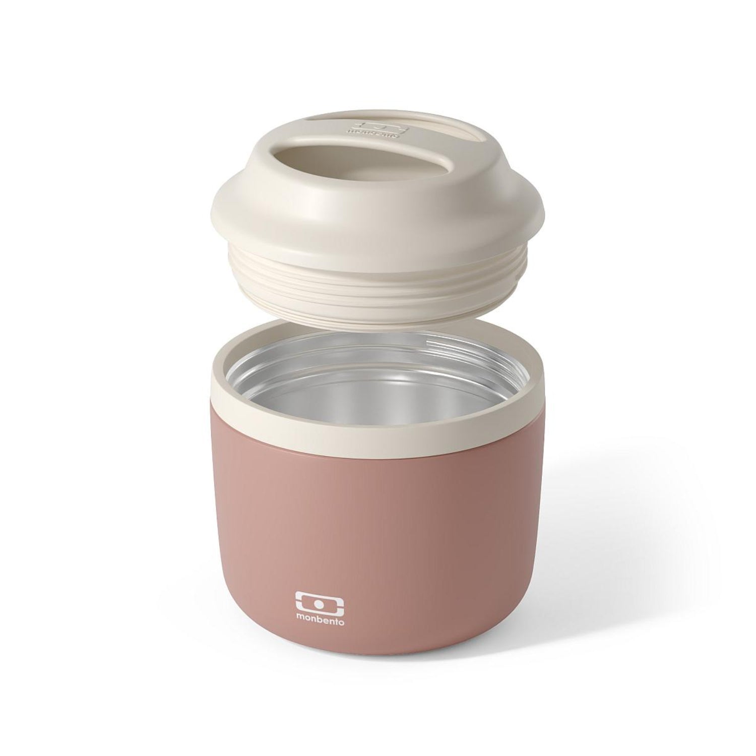 Monbento Element Pink Moka– termos obiadowy 550 ml. Utrzymuje ciepło do 10 h, 100% szczelny, stal nierdzewna 316. Idealny na zupy i obiady w podróży, kolor: różowy