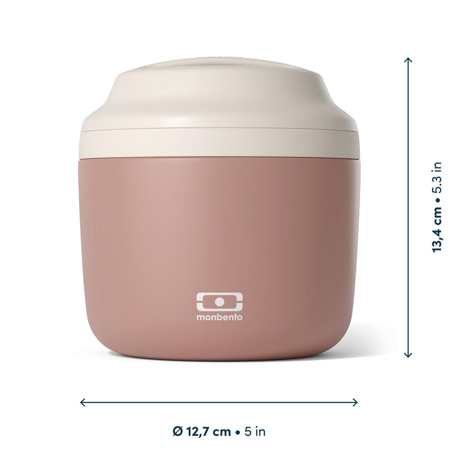 Monbento Element Pink Moka– termos obiadowy 550 ml. Utrzymuje ciepło do 10 h, 100% szczelny, stal nierdzewna 316. Idealny na zupy i obiady w podróży, kolor: różowy