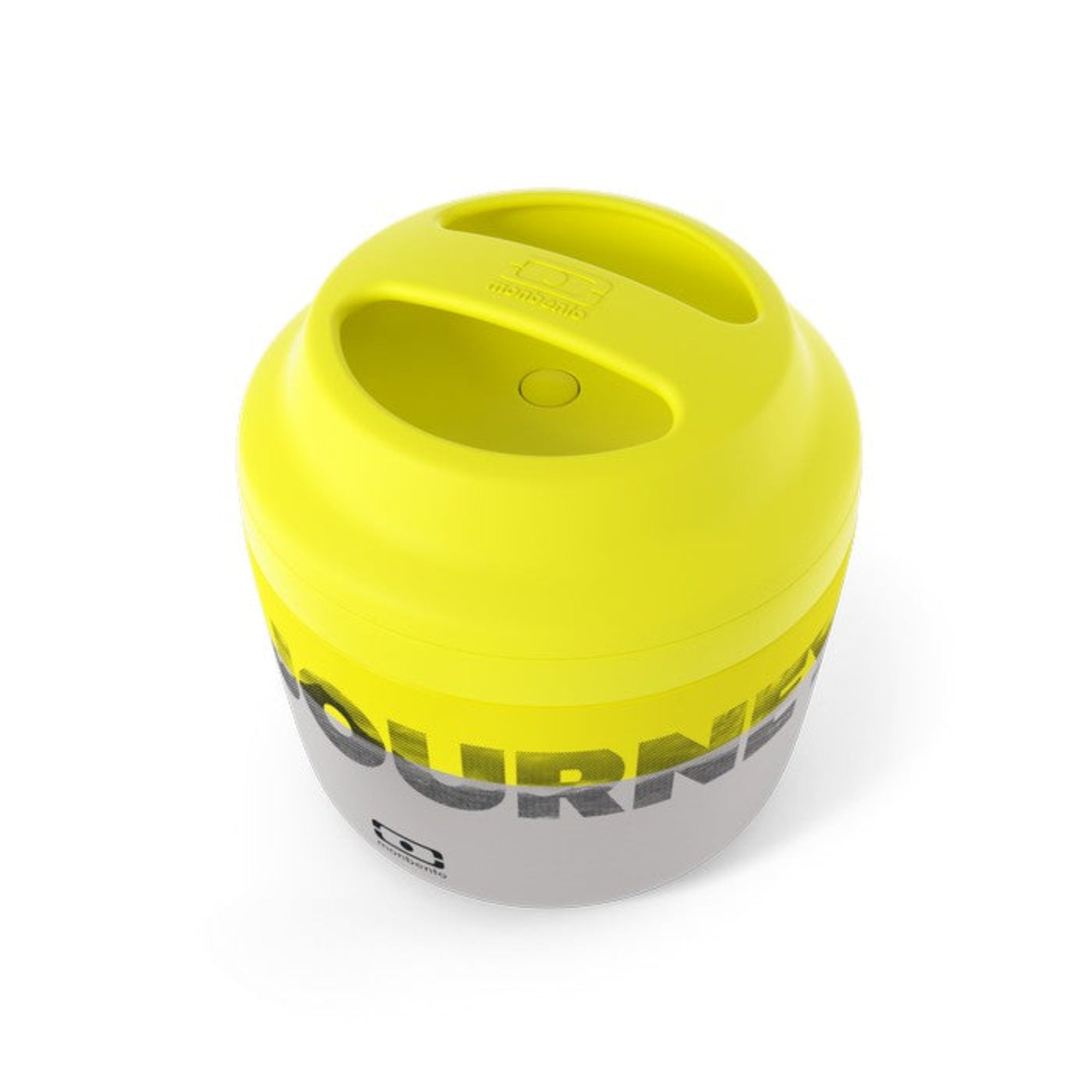 Monbento Element The Journey – termos obiadowy 550 ml. Utrzymuje ciepło do 10 h, 100% szczelny, stal nierdzewna 316. Idealny na zupy i obiady w podróży, kolor: srebny/żółty