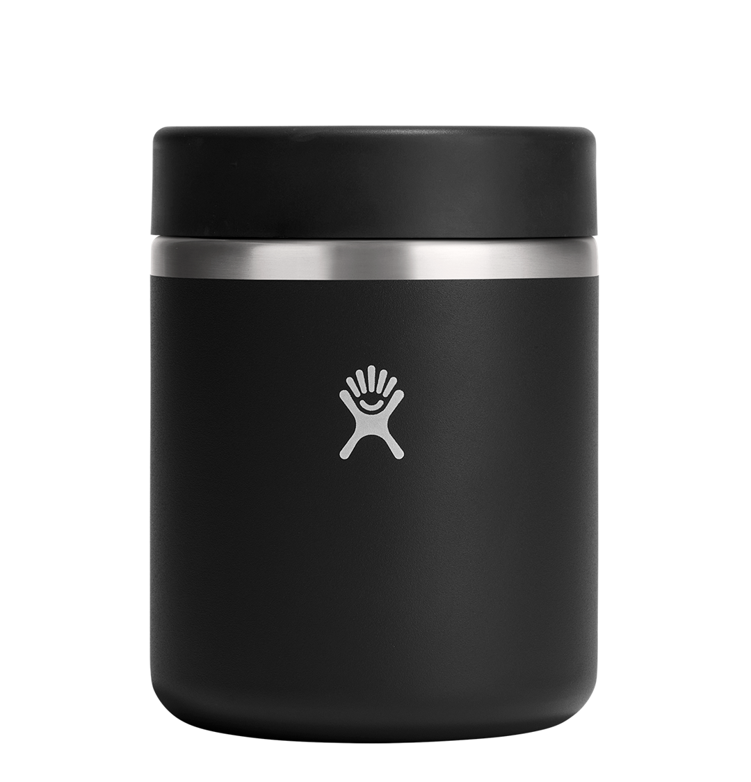 Termos obiadowy Hydro Flask Jar Black – czarny, podwójne ścianki TempShield™, szczelny, trwały, bez BPA, do gorących i zimnych posiłków.