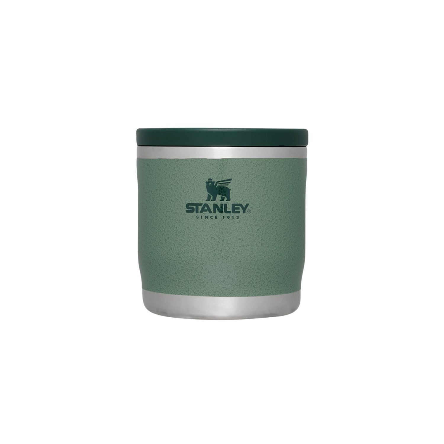 Zielony termos obiadowy Stanley Adventure Hammertone Green 350 ml – szeroki wlew i wygodne użytkowanie, stal nierdzewna, 100% szczelności, klasyczny design
