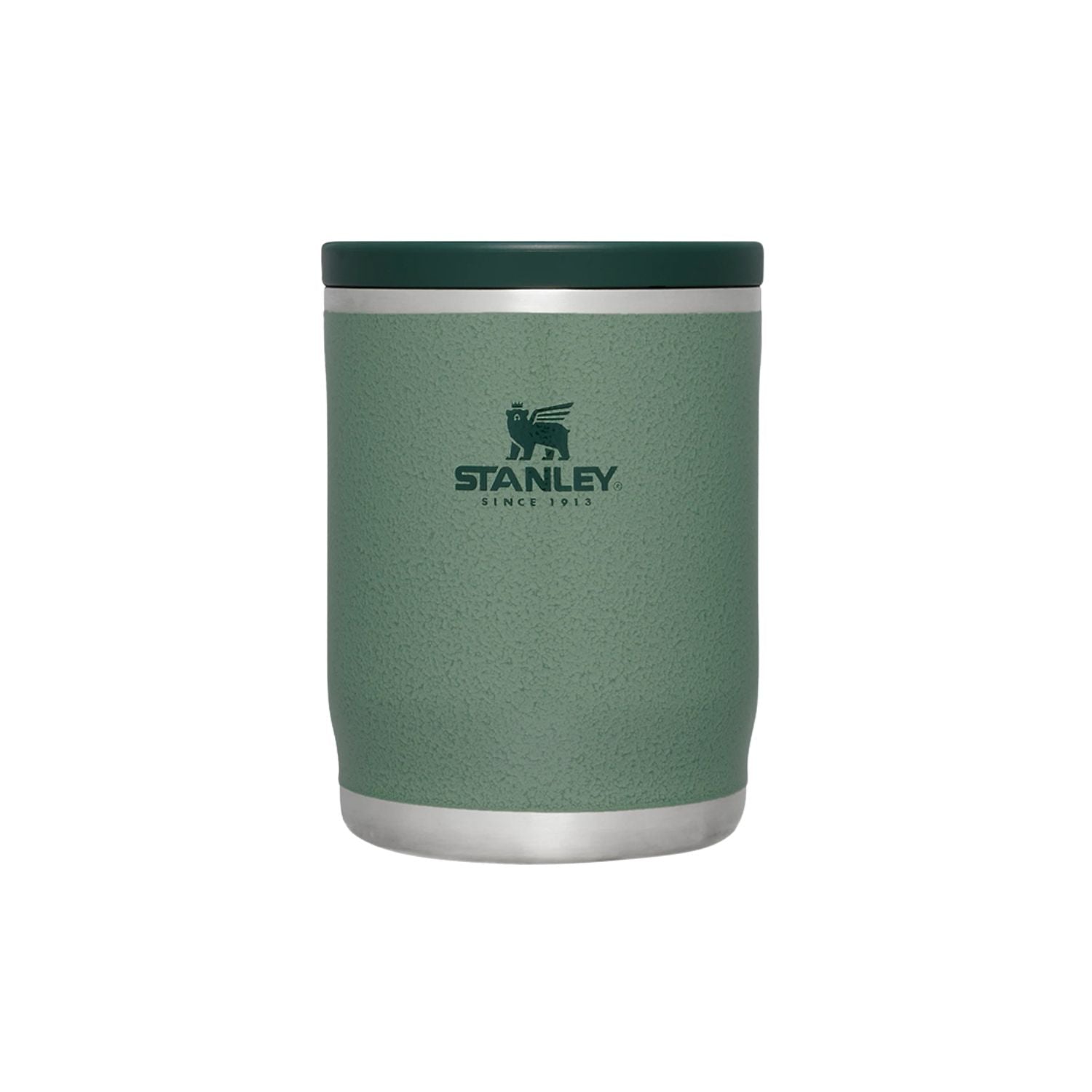 Zielony termos obiadowy Stanley Adventure Hammertone Green 530 ml – szeroki wlew i wygodne użytkowanie, stal nierdzewna, 100% szczelności, klasyczny design