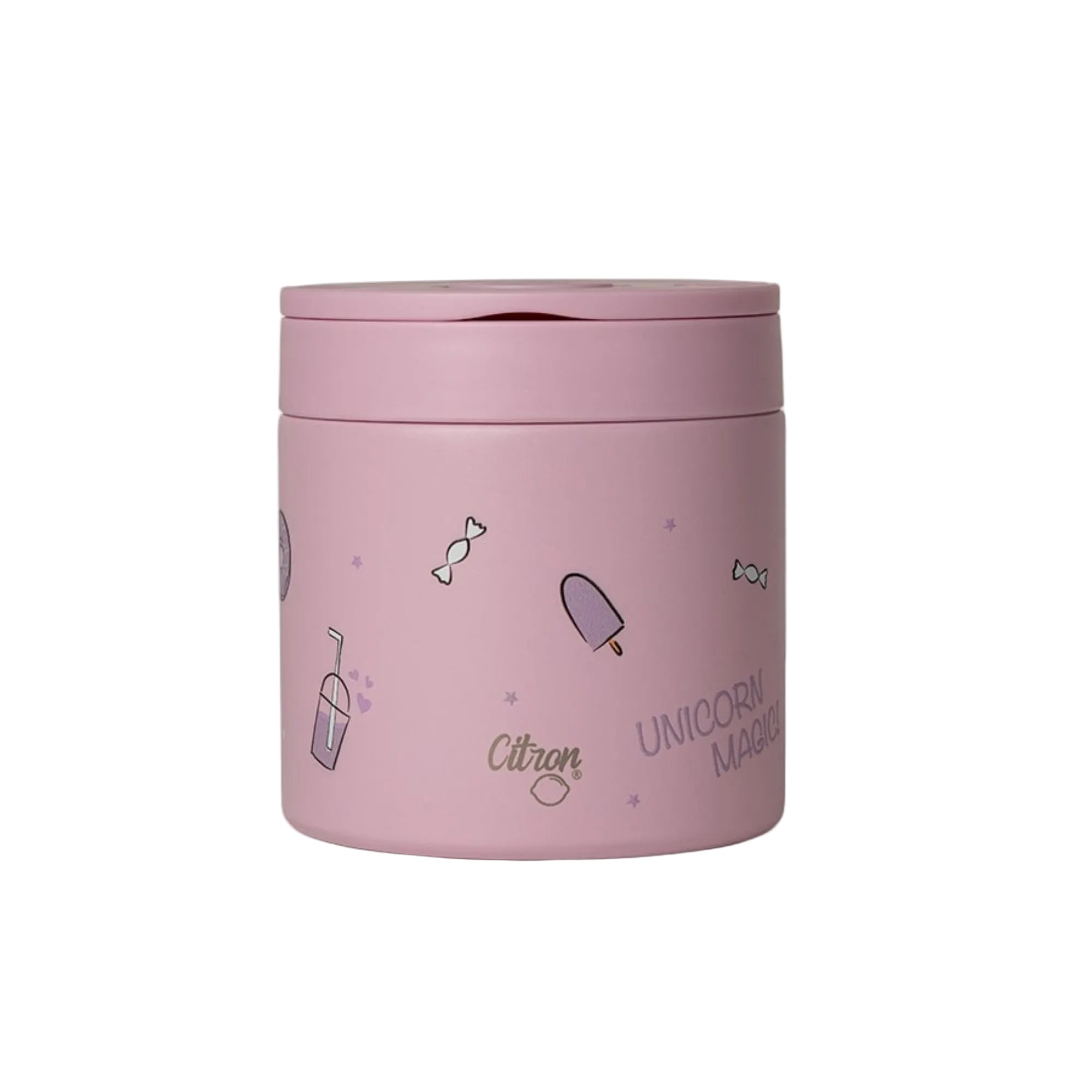 Termos obiadowy Citron Stormy Unicorn 350 ml dla dzieci – stal nierdzewna, szczelny, bez BPA, ciepło do 6h, wzór: jednorożce