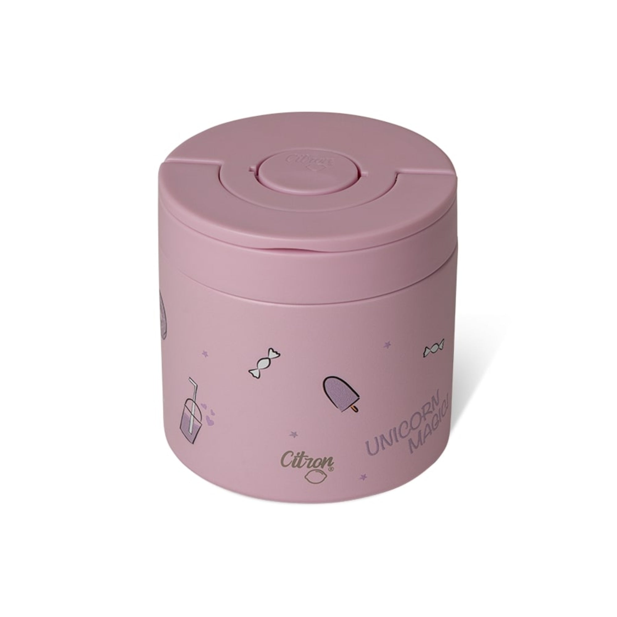 Termos obiadowy Citron Stormy Unicorn 350 ml dla dzieci – stal nierdzewna, szczelny, bez BPA, ciepło do 6h, wzór: jednorożce