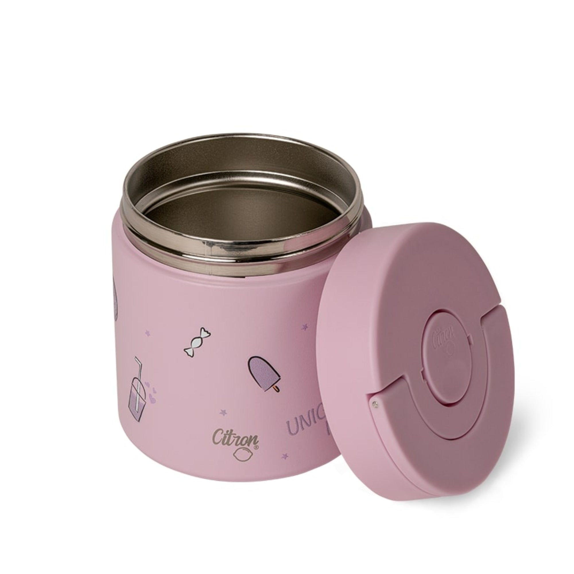 Termos obiadowy Citron Stormy Unicorn 350 ml dla dzieci – stal nierdzewna, szczelny, bez BPA, ciepło do 6h, wzór: jednorożce