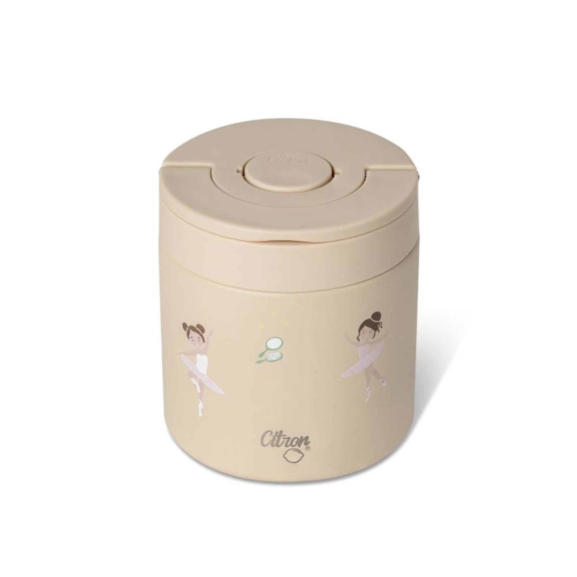 Termos obiadowy Citron Ballerina 350 ml dla dzieci – stal nierdzewna, szczelny, bez BPA, wzór baletnice, ,ciepło do 6h