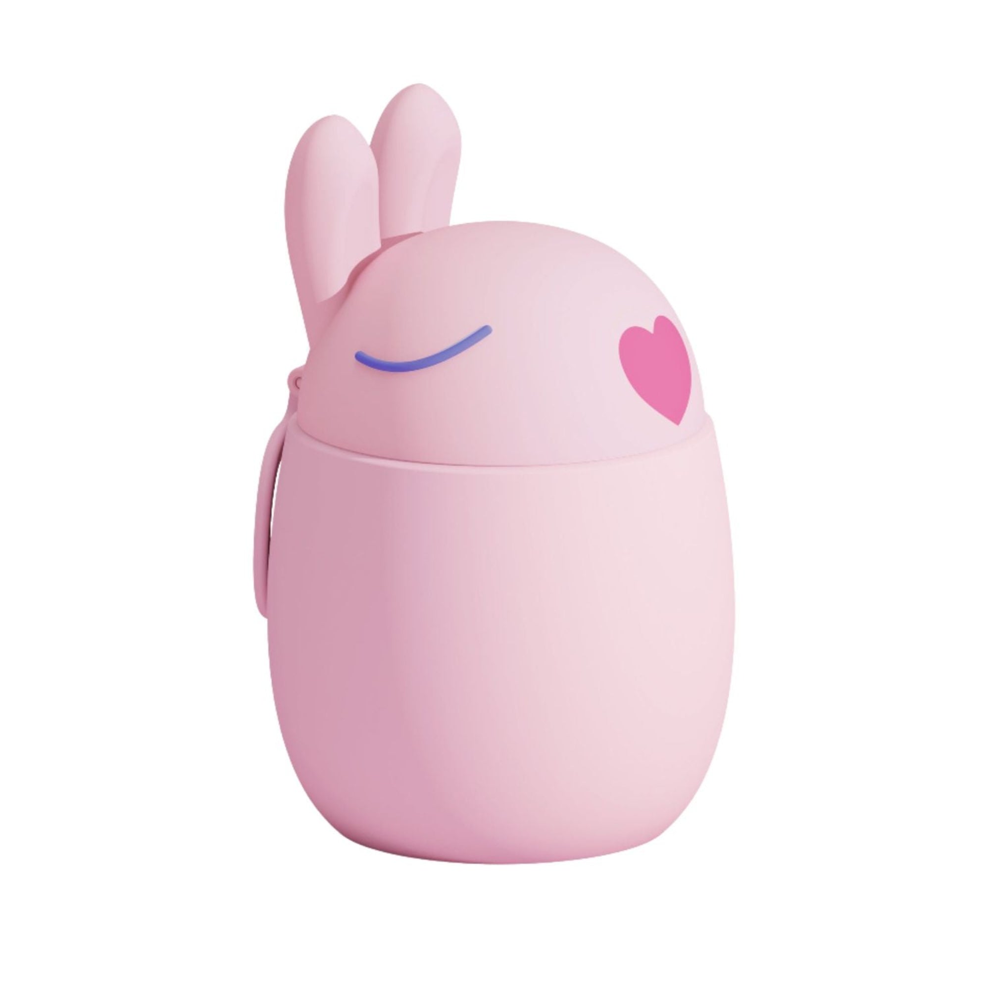 Asobu Bestie Foodie Bunny- termos obiadowy dla dzieci, 600 ml, stal nierdzewna, ergonomiczny kształt, odporny na zarysowania, zabawny kształt królika, kolor: różowy