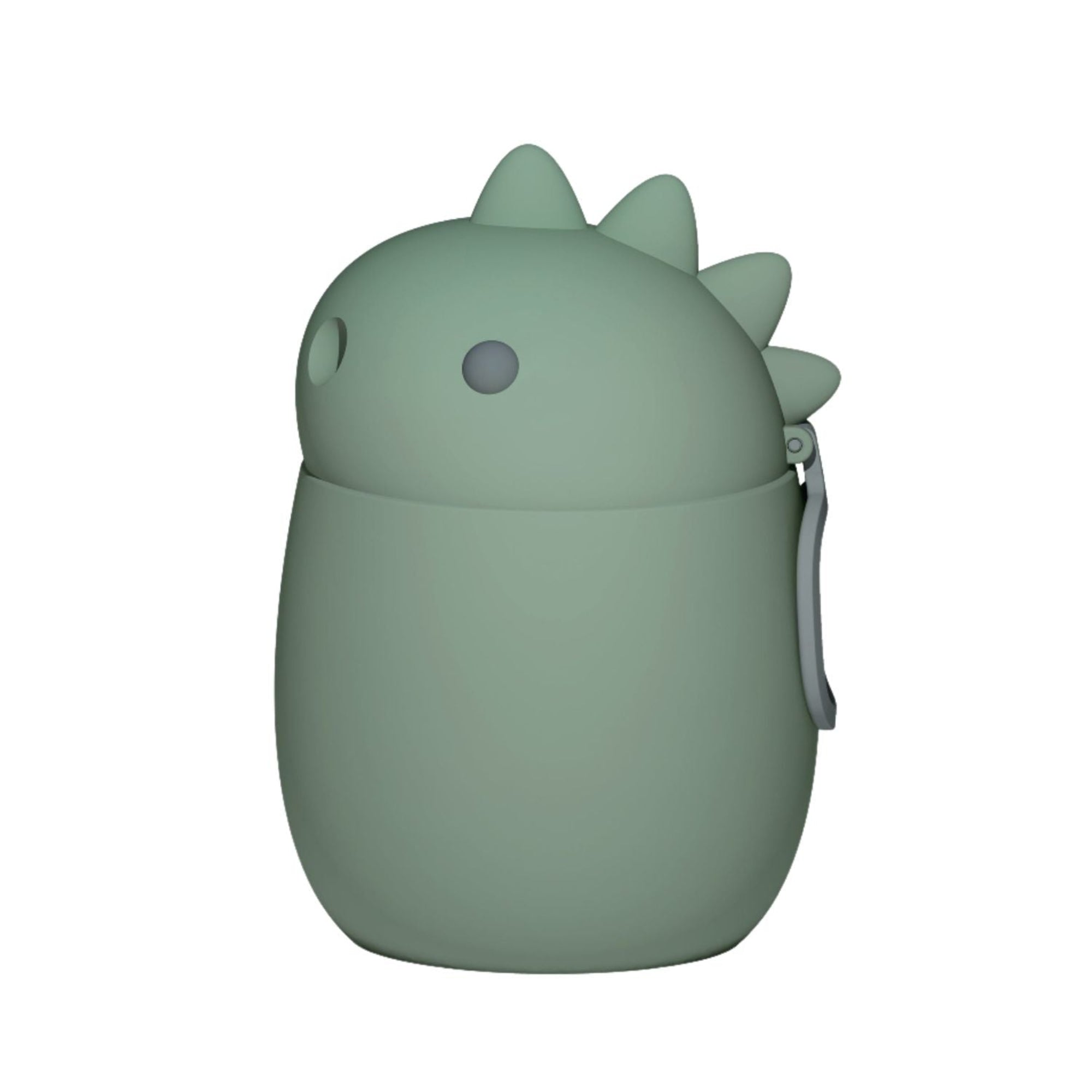 Asobu Bestie Foodie Dinosaur- termos obiadowy dla dzieci, 600 ml, stal nierdzewna, ergonomiczny kształt, odporny na zarysowania, zabawny kształt dinozaura, kolor: zielony