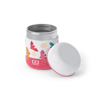 Monbento Capsule Birds – termos dla dzieci 280 ml. Utrzymuje ciepło do 5 h, 100% szczelny i lekki. Idealny na zupę, owsiankę czy makaron w podróży, wzór: ptaszki