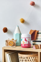 Monbento Capsule Birds – termos dla dzieci 280 ml. Utrzymuje ciepło do 5 h, 100% szczelny i lekki. Idealny na zupę, owsiankę czy makaron w podróży, wzór: ptaszki