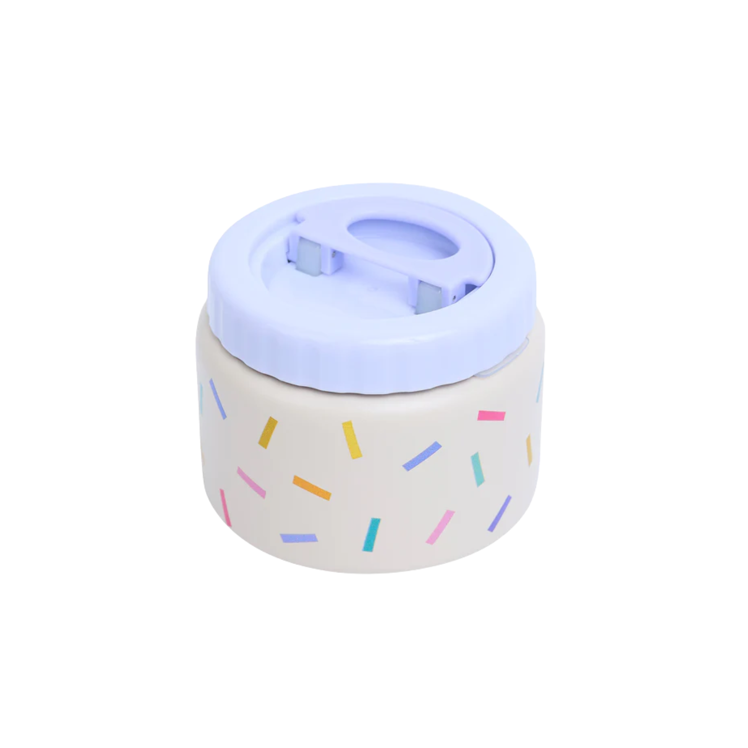 Termos obiadowy The Cotton Cloud – 350 ml, utrzymuje ciepło do 6 h, idealny do szkoły i przedszkola, wzór: konfetti