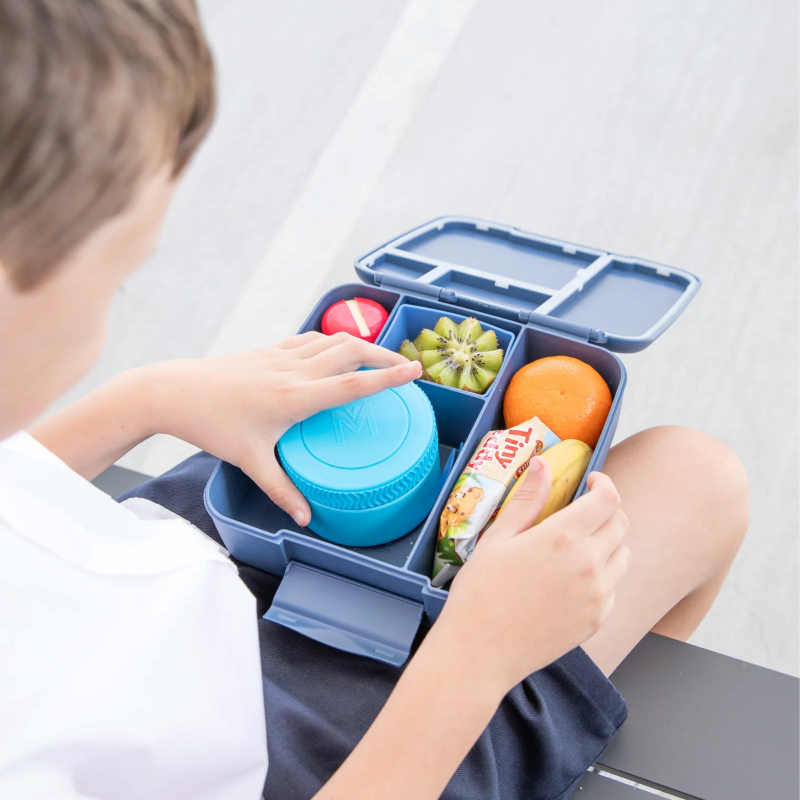 MontiiCo Food Jar Coastal 200 ml – termos dla dzieci, szczelny, utrzymuje ciepło do 5 h, idealny do szkoły, kolor: niebieski