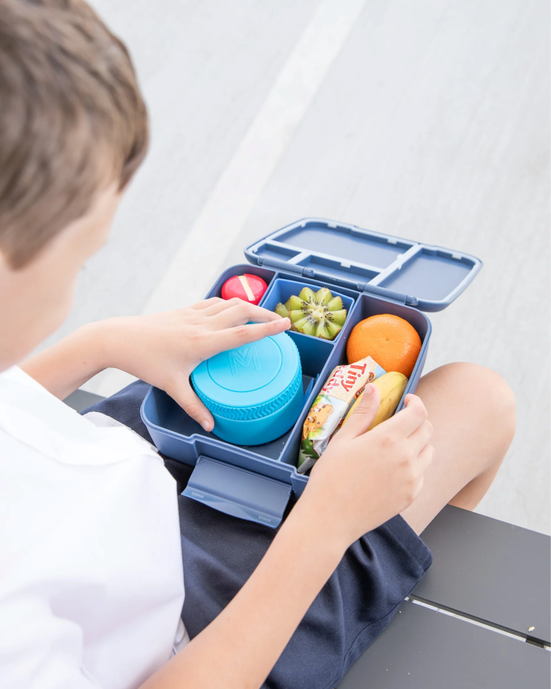 MontiiCo Food Jar Coastal 200 ml – termos dla dzieci, szczelny, utrzymuje ciepło do 5 h, idealny do szkoły, kolor: niebieski