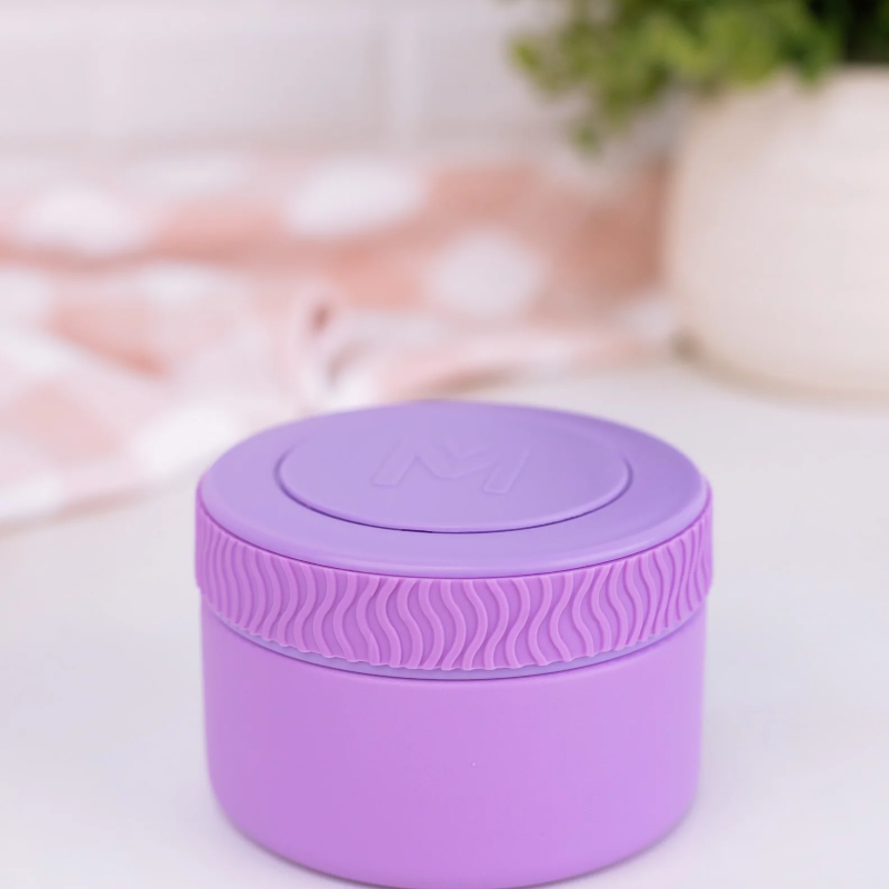 MontiiCo Food Jar Dusk 200 ml – termos dla dzieci, szczelny, utrzymuje ciepło do 5 h, idealny do szkoły, kolor: fioletowy