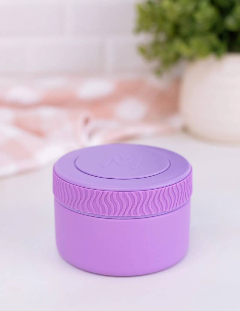 MontiiCo Food Jar Dusk 200 ml – termos dla dzieci, szczelny, utrzymuje ciepło do 5 h, idealny do szkoły, kolor: fioletowy