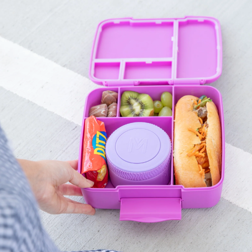MontiiCo Food Jar Dusk 200 ml – termos dla dzieci, szczelny, utrzymuje ciepło do 5 h, idealny do szkoły, kolor: fioletowy