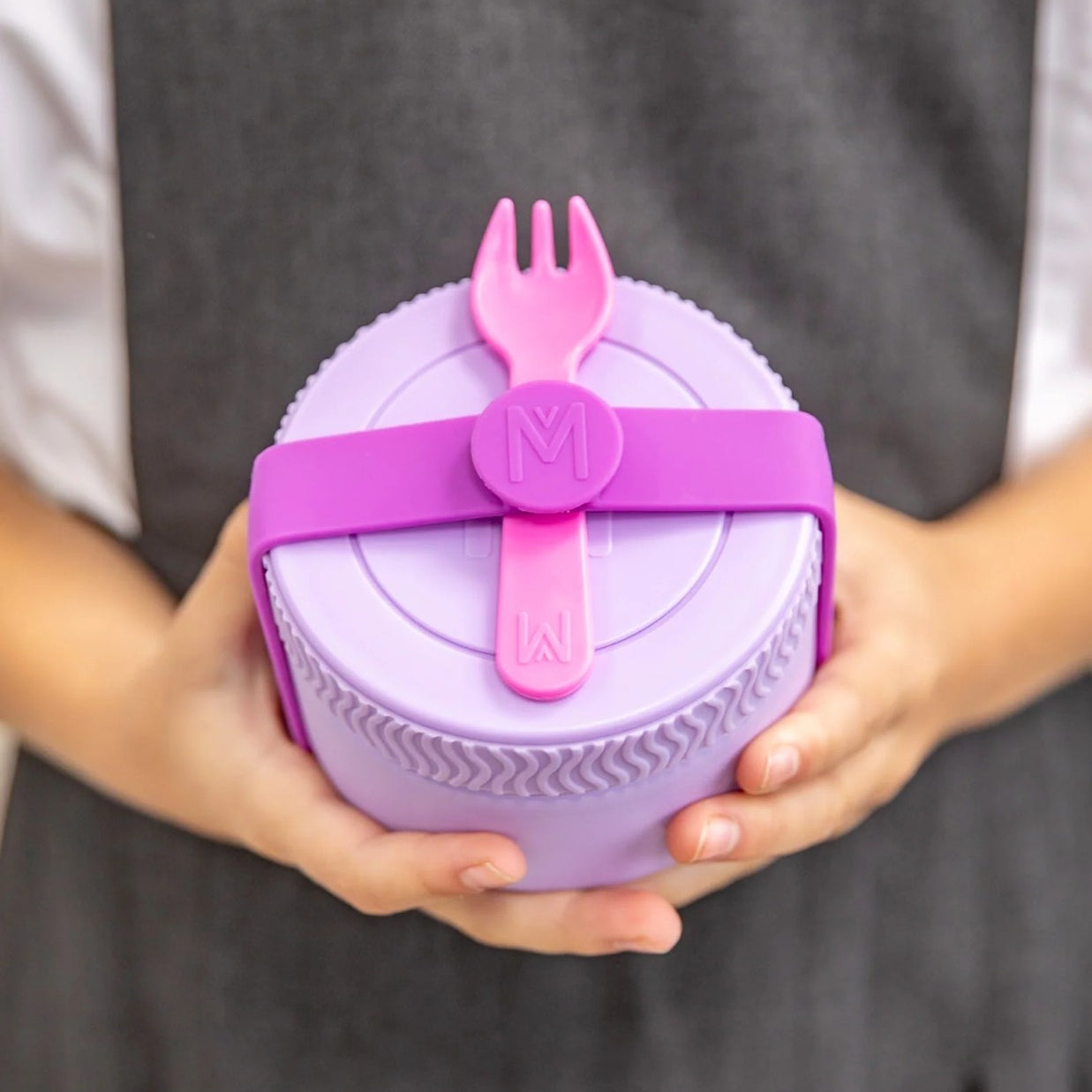 MontiiCo Food Jar Lilac 200 ml – termos dla dzieci, szczelny, utrzymuje ciepło do 5 h, idealny do szkoły, kolor: fioletowy