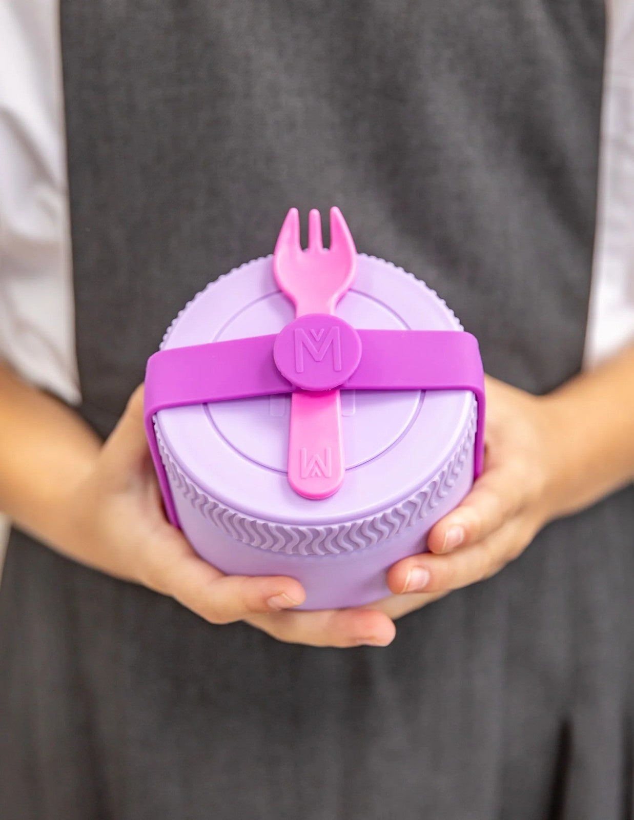 MontiiCo Food Jar Lilac 200 ml – termos dla dzieci, szczelny, utrzymuje ciepło do 5 h, idealny do szkoły, kolor: fioletowy