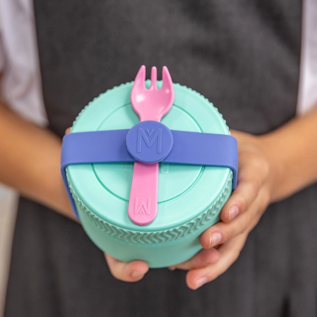 MontiiCo Food Jar Marine 200 ml – termos dla dzieci, szczelny, utrzymuje ciepło do 5 h, idealny do szkoły, kolor: zielony / morski