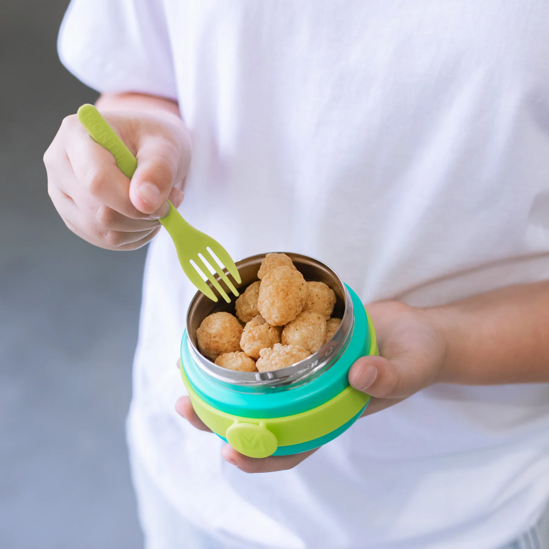 MontiiCo Food Jar Mohito 200 ml – termos dla dzieci, szczelny, utrzymuje ciepło do 5 h, idealny do szkoły, kolor: zielony