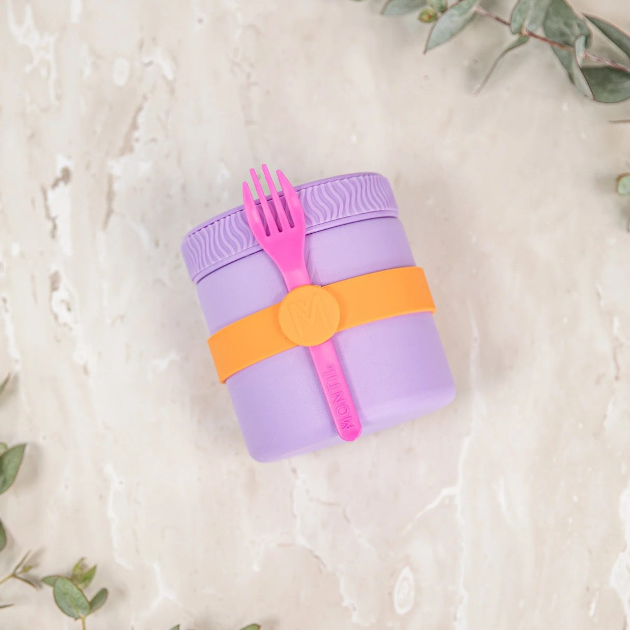 MontiiCo Food Jar Lilac 400 ml – termos dla dzieci, szczelny, utrzymuje ciepło do 7 h, idealny do szkoły, kolor: fioletowy