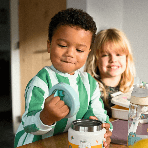 Termos obiadowy The Cotton Cloud – 350 ml, utrzymuje ciepło do 6 h, idealny do szkoły i przedszkola, wzór: pieski