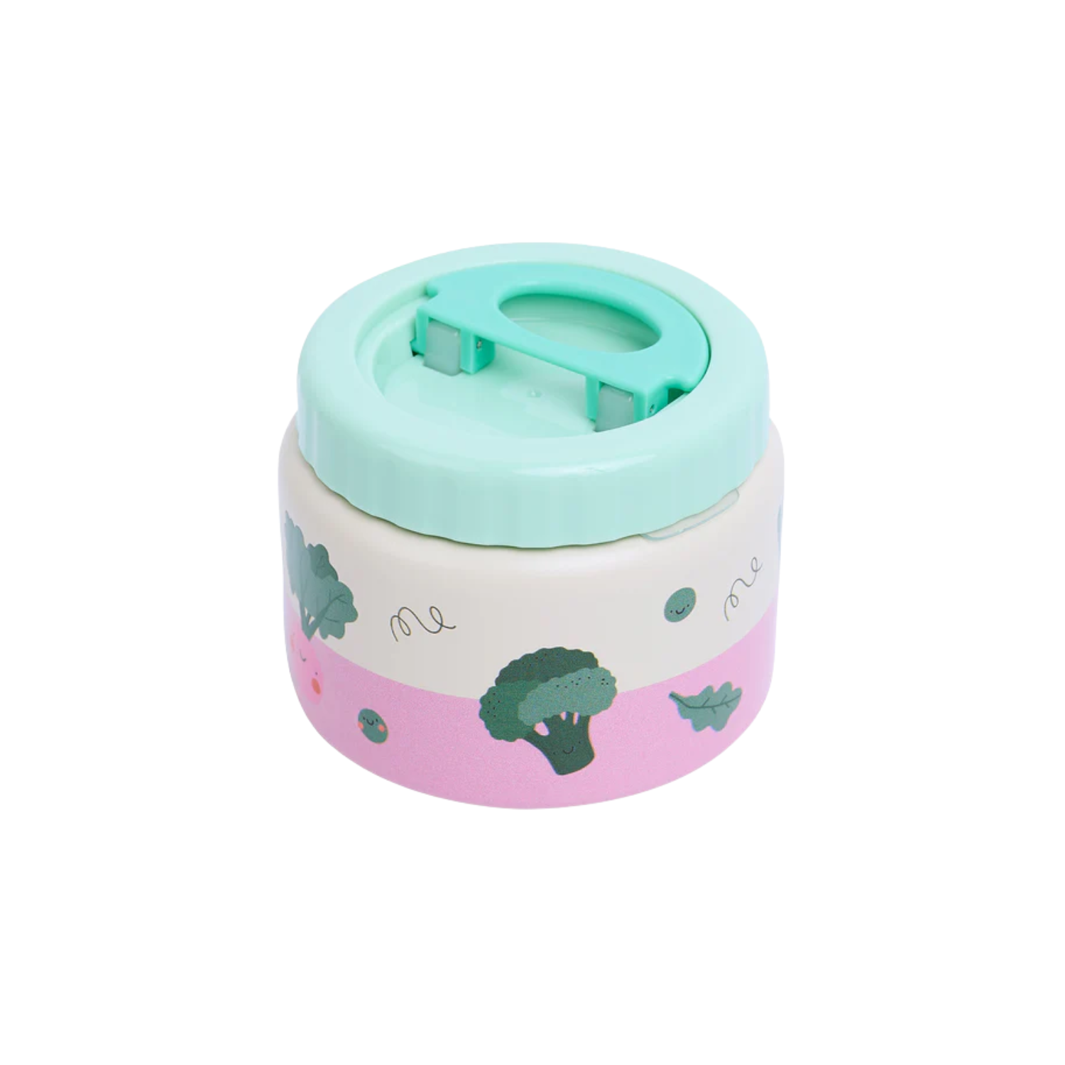 Termos obiadowy The Cotton Cloud – 350 ml, utrzymuje ciepło do 6 h, idealny do szkoły i przedszkola, wzór: warzywa