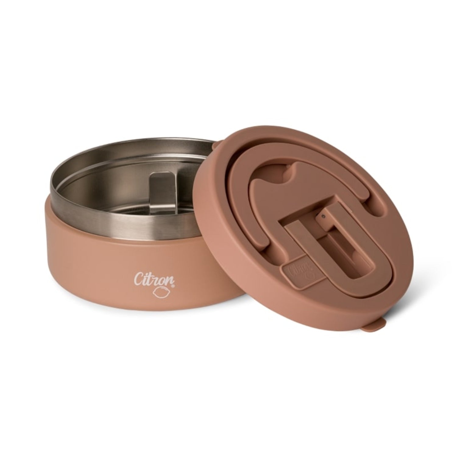 Termos obiadowy Citron 400 ml Blush Pink z podziałką – stal nierdzewna, szczelny, bez BPA, ciepło do 5h, zimno do 7h