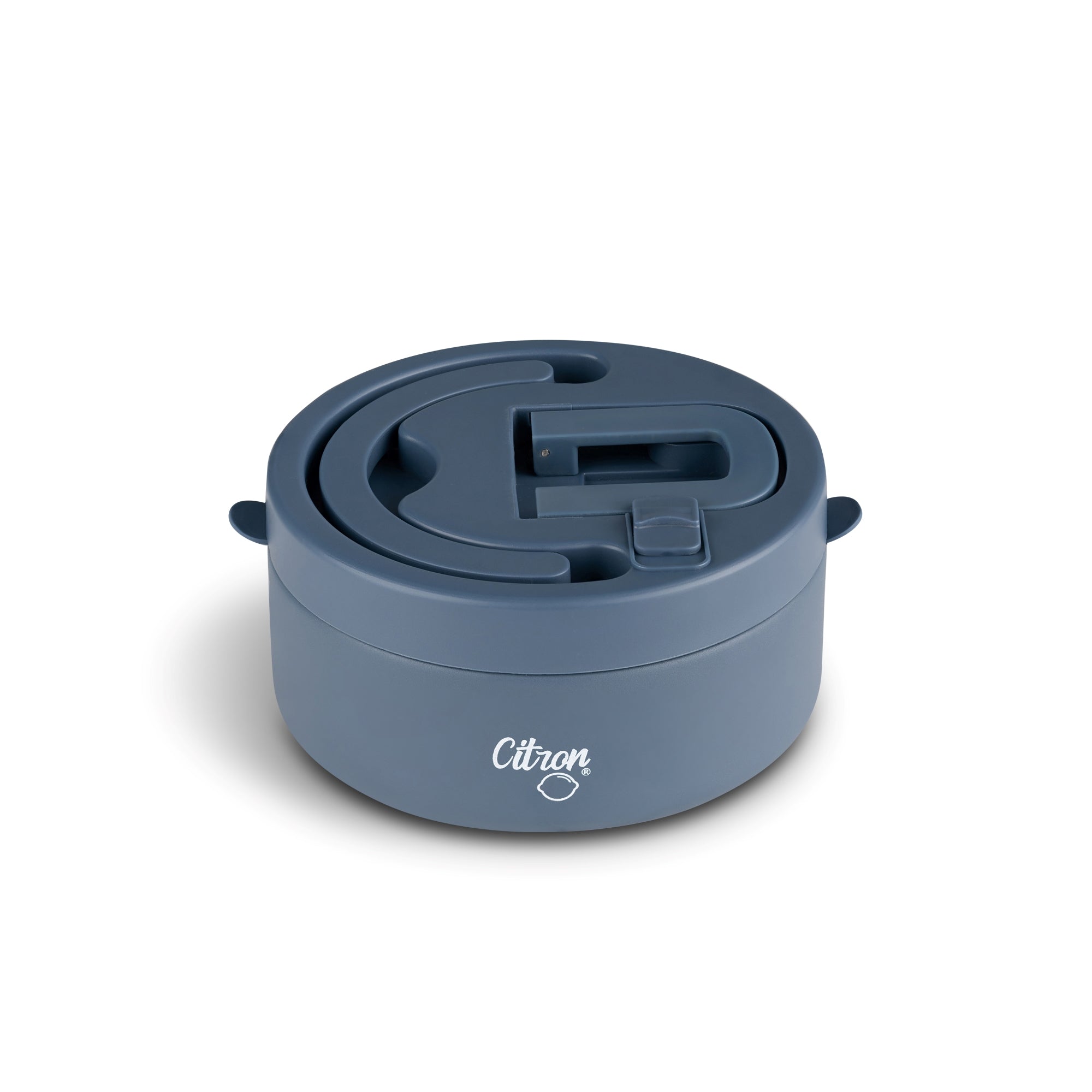 Termos obiadowy Citron 400 ml Dark Blue z podziałką – stal nierdzewna, szczelny, niebieski, bez BPA, ciepło do 5h, zimno do 7h