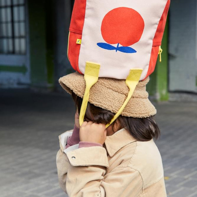 Torba termiczna na lunch Apple – ekologiczna, pojemna, z bawełny organicznej i RPET, wodoodporna i lekka, kolor: czerwony