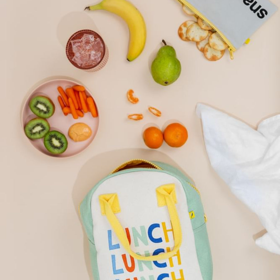 Torba termiczna na lunch Triple Lunch – ekologiczna, pojemna, z bawełny organicznej i RPET, wodoodporna i lekka, kolor: zielony