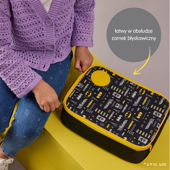 Torba termiczna b.box Batman – stylowy i eko wybór dla dzieci. Utrzymuje świeżość posiłków, łatwa w czyszczeniu, pojemna i wygodna