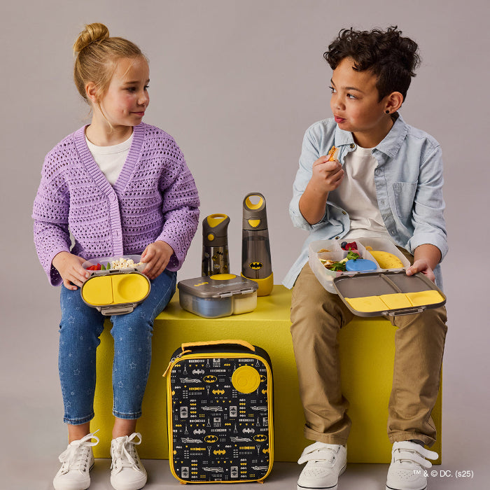 Torba termiczna b.box Batman – stylowy i eko wybór dla dzieci. Utrzymuje świeżość posiłków, łatwa w czyszczeniu, pojemna i wygodna