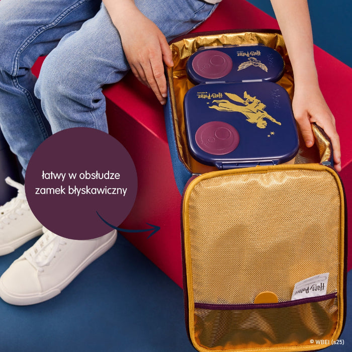 Torba termiczna b.box Harry Potter– stylowy i eko wybór dla dzieci. Utrzymuje świeżość posiłków, łatwa w czyszczeniu, pojemna i wygodna