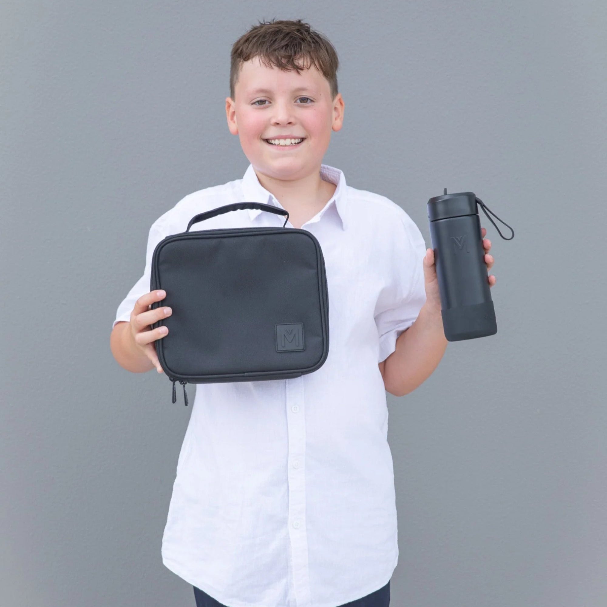 Torba termiczna MontiiCo Midnight M – dwie komory, wkład chłodzący, wodoodporna i trwała, kolor: czarna