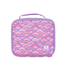 Torba termiczna MontiiCo Rainbow Roller M – dwie komory, wkład chłodzący, wodoodporna i trwała, kolor: różowy