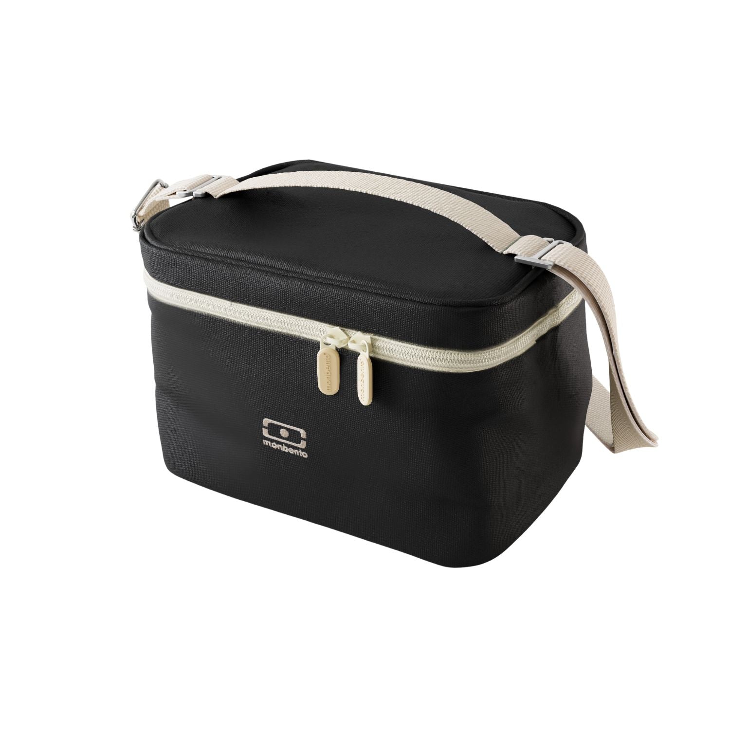 Monbento Arctic Black Onyx – torba termiczna do lunchboxa, utrzymuje temperaturę posiłków, lekka i stylowa do pracy, szkoły i podróży, kolor: czarny