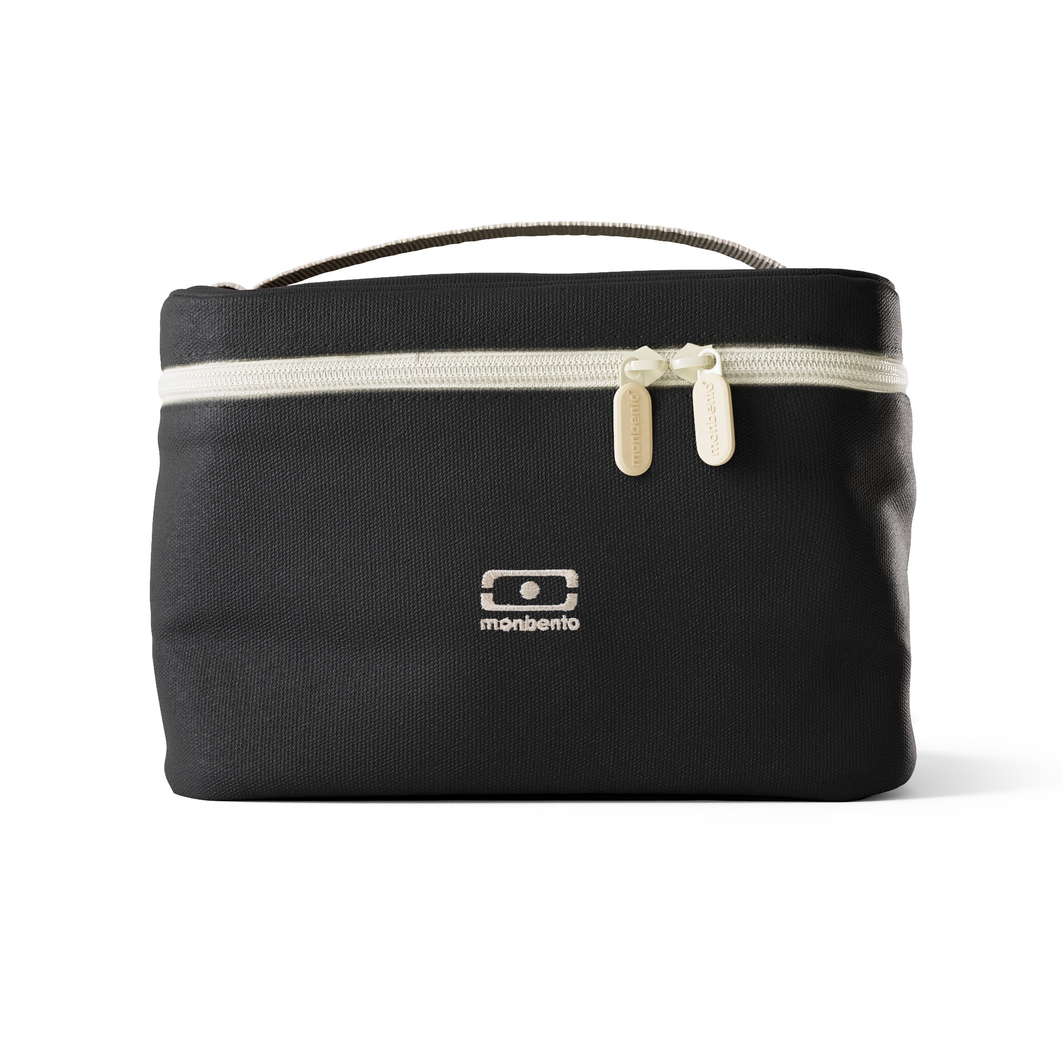Monbento Arctic Black Onyx – torba termiczna do lunchboxa, utrzymuje temperaturę posiłków, lekka i stylowa do pracy, szkoły i podróży, kolor: czarny