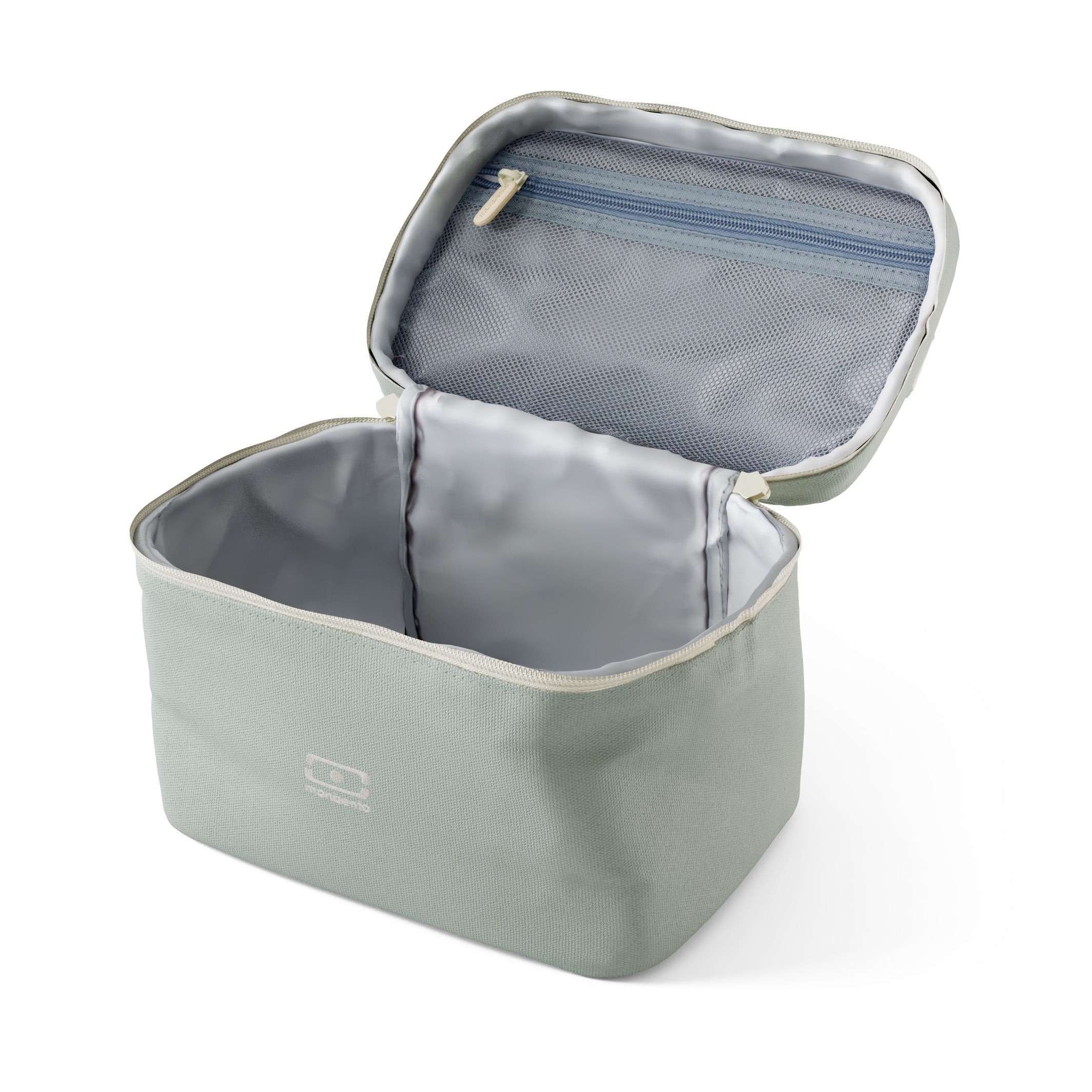 Monbento Arctic Natural Green – torba termiczna do lunchboxa, utrzymuje temperaturę posiłków, lekka i stylowa do pracy, szkoły i podróży, kolor: zielony