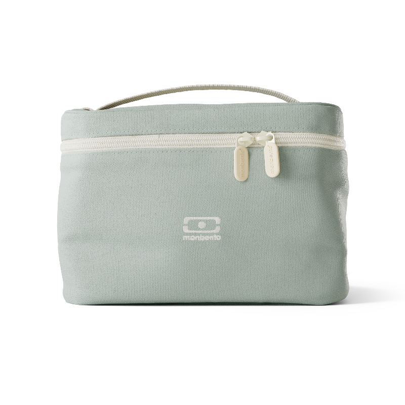 Monbento Arctic Natural Green – torba termiczna do lunchboxa, utrzymuje temperaturę posiłków, lekka i stylowa do pracy, szkoły i podróży, kolor: zielony