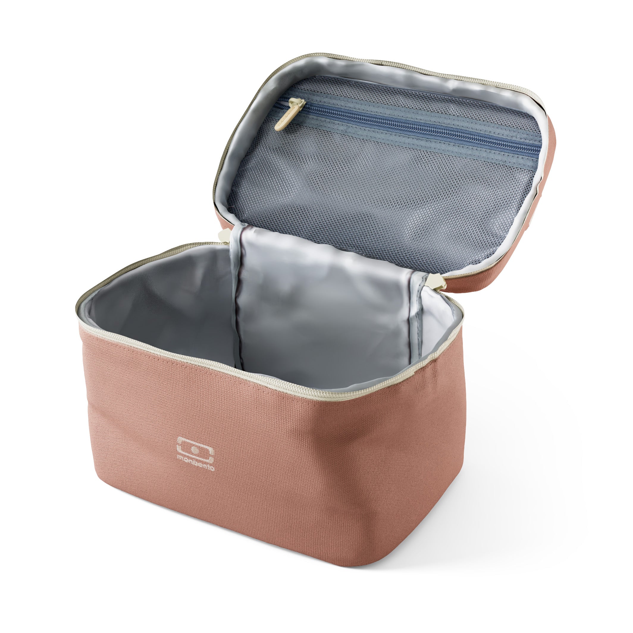 Monbento Arctic Pink Moka – torba termiczna do lunchboxa, utrzymuje temperaturę posiłków, lekka i stylowa do pracy, szkoły i podróży, kolor: różowy