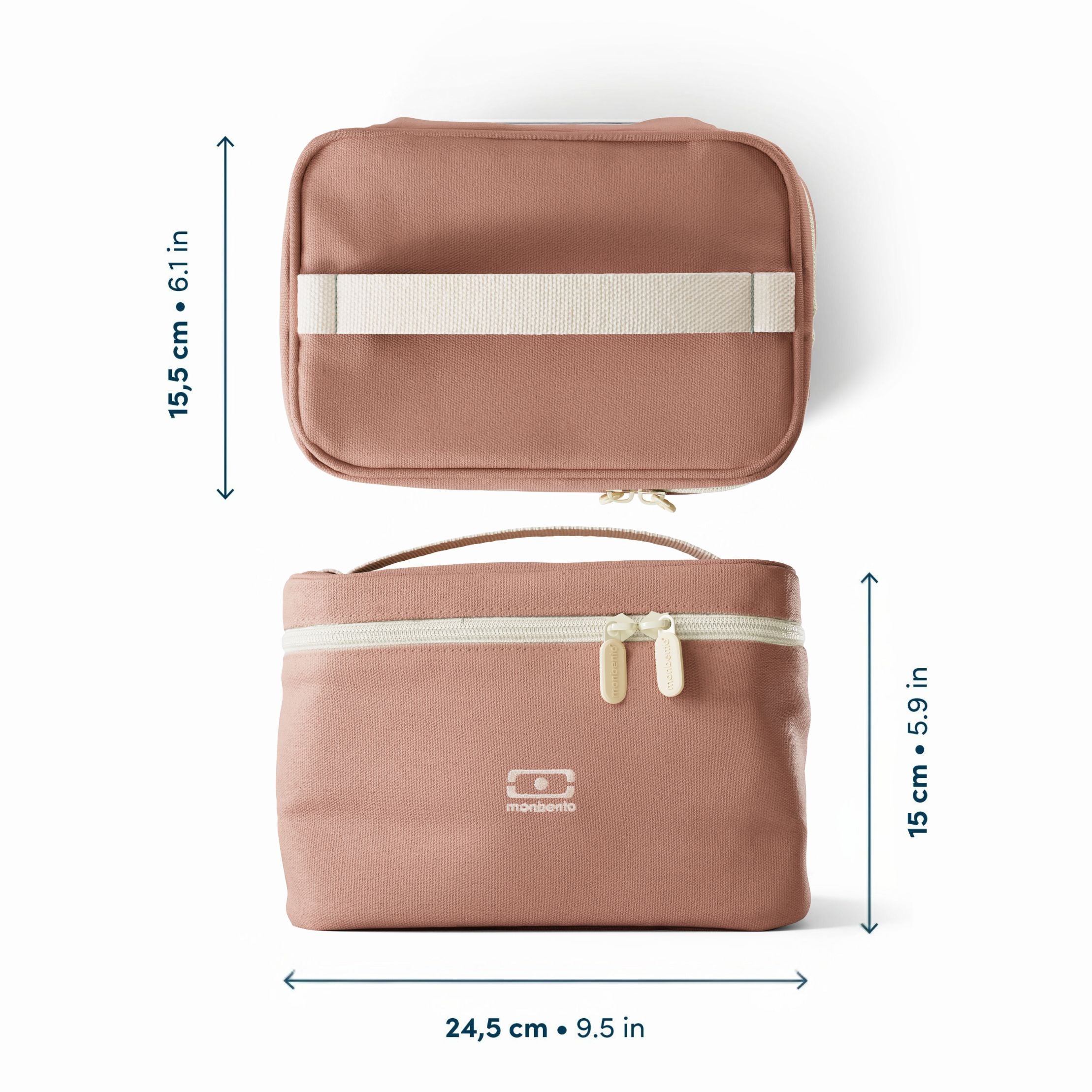 Monbento Arctic Pink Moka – torba termiczna do lunchboxa, utrzymuje temperaturę posiłków, lekka i stylowa do pracy, szkoły i podróży, kolor: różowy